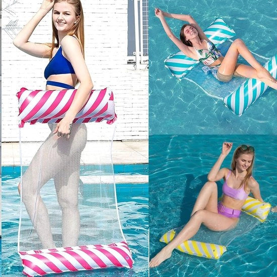 Matrimoniale Hangmat per Acqua - Matrimoniale Hangmat per Bagno - Piscina Inflabile - Matrimoniale Airbed per Bagno - Piscina Inflabile - Bagno - Spiaggia - Giochi d'Acqua - Vacanza - Must Have per l'Estate!