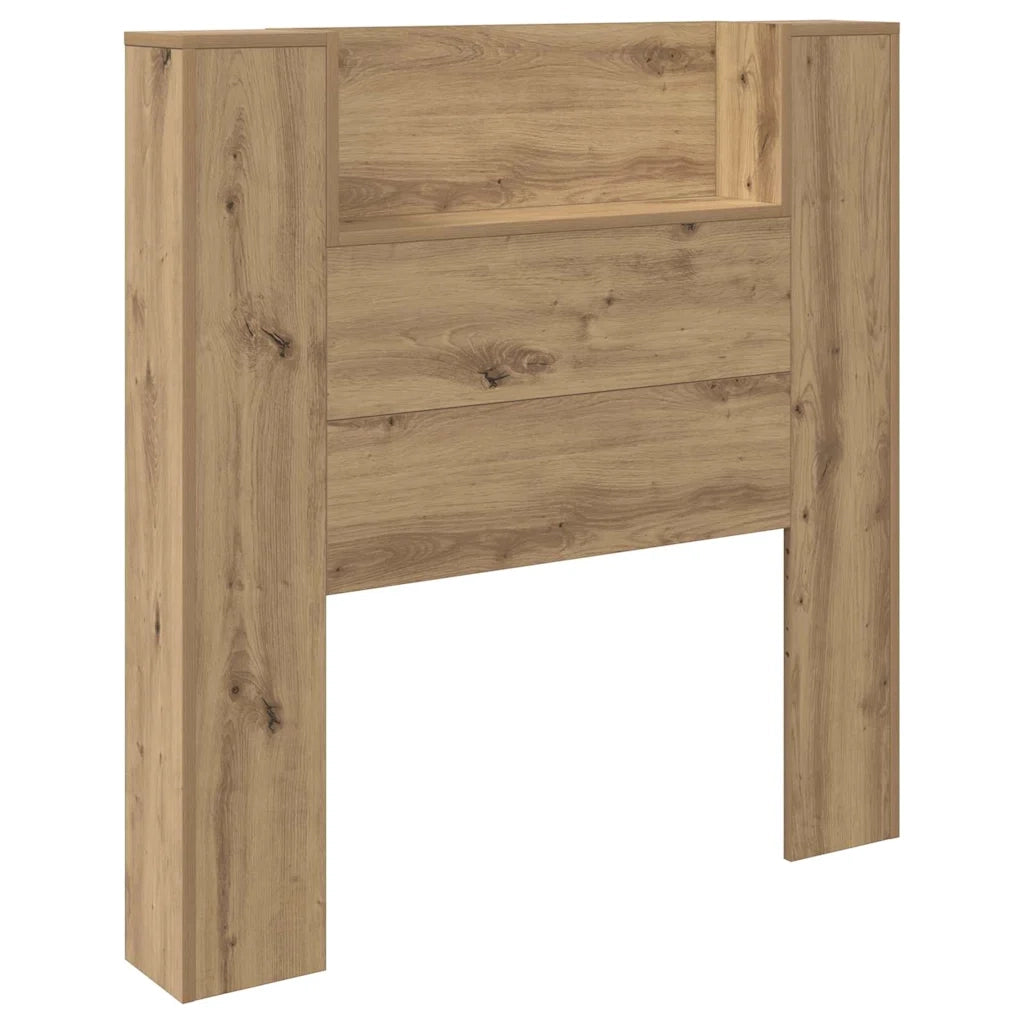 Testiera con lo scaffale-Testata contenitore Rovere artigianale 100 x 15 x 103,5 cm 640841