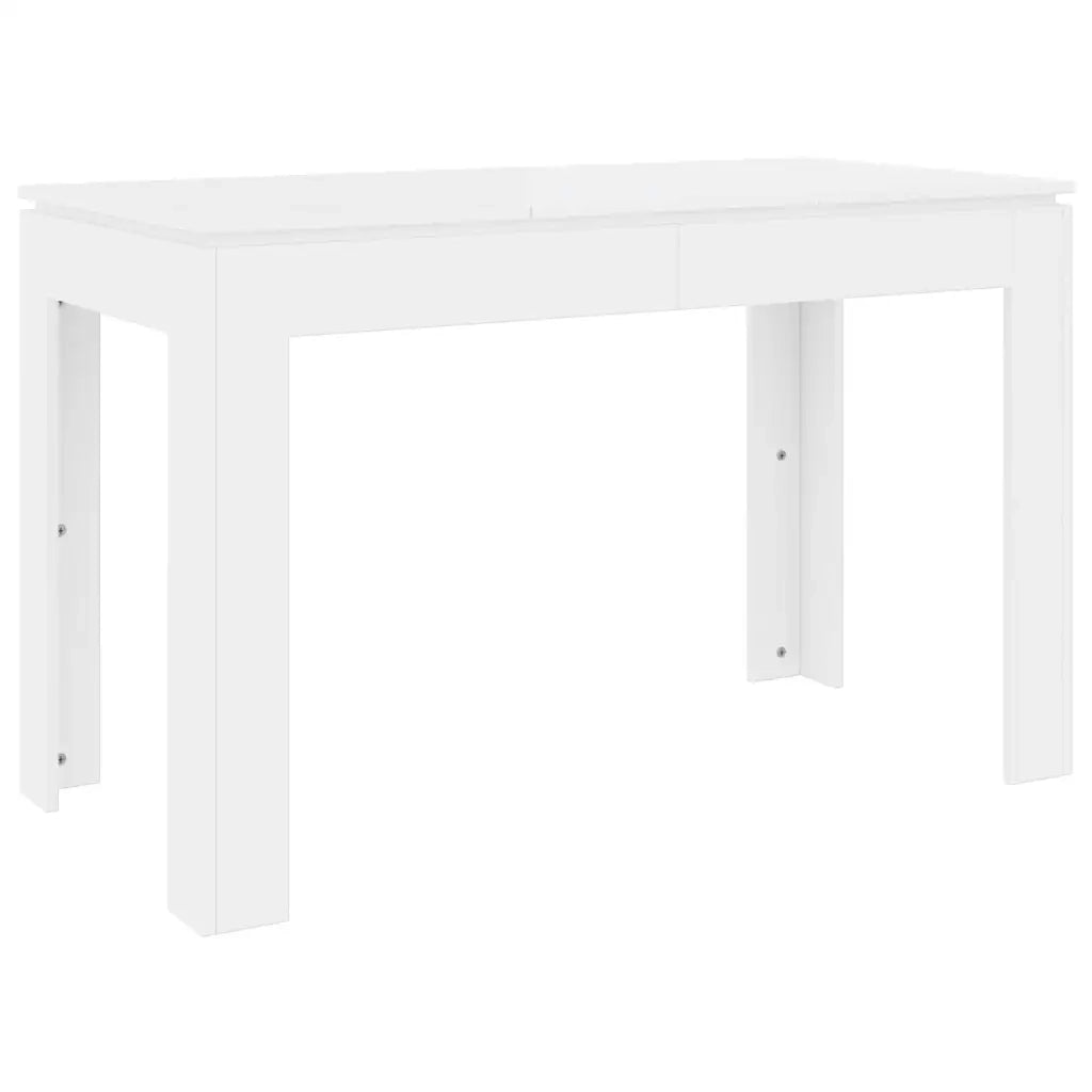 Tavolo da Pranzo Bianco 120x60x76 cm in Legno Multistrato 800756