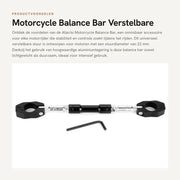 Barra di equilibrio universale flessibile - Lega di alluminio - Adatto per sterzo da 22 mm - Installazione facile - Peso 160 g - Amplificatore sterzo