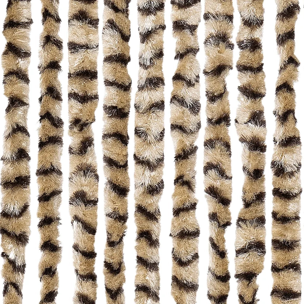 Tenda Antimosche Beige e Marrone 90x200 cm in Ciniglia CFW8313535