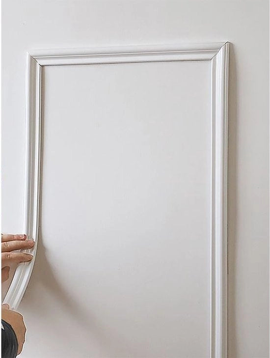 Decorazione Decorativa Autoadesiva Per Pareti - Lavoro Decorativo Flessibile - Lavoro a Stucco per Cornici - Decorazione per Soggiorno, Pareti per TV, Cornici - Decorazione 3D per Porte e Cornici Fotografiche