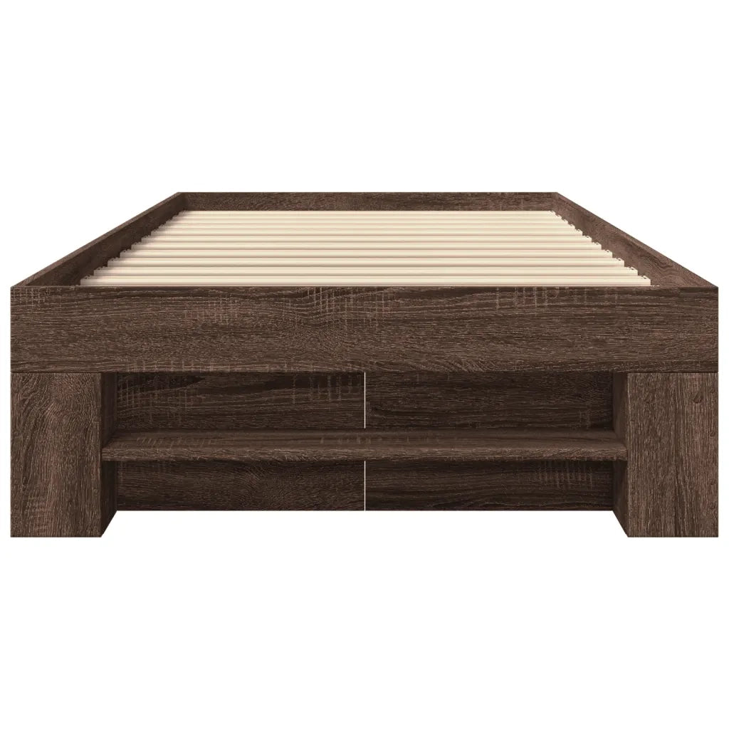 Giroletto senza Materasso Rovere Marrone 75x190cm in Truciolato 3295533
