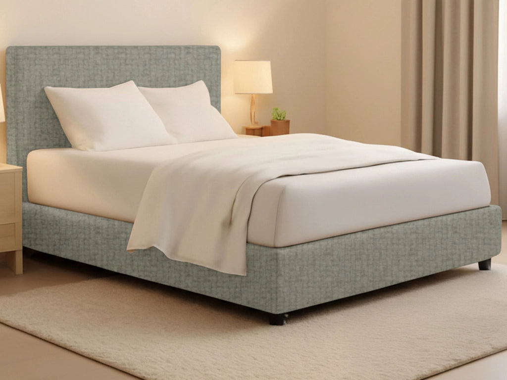 Lichfield, Letto Matrimoniale Sfoderabile Made in Italy, Grigio