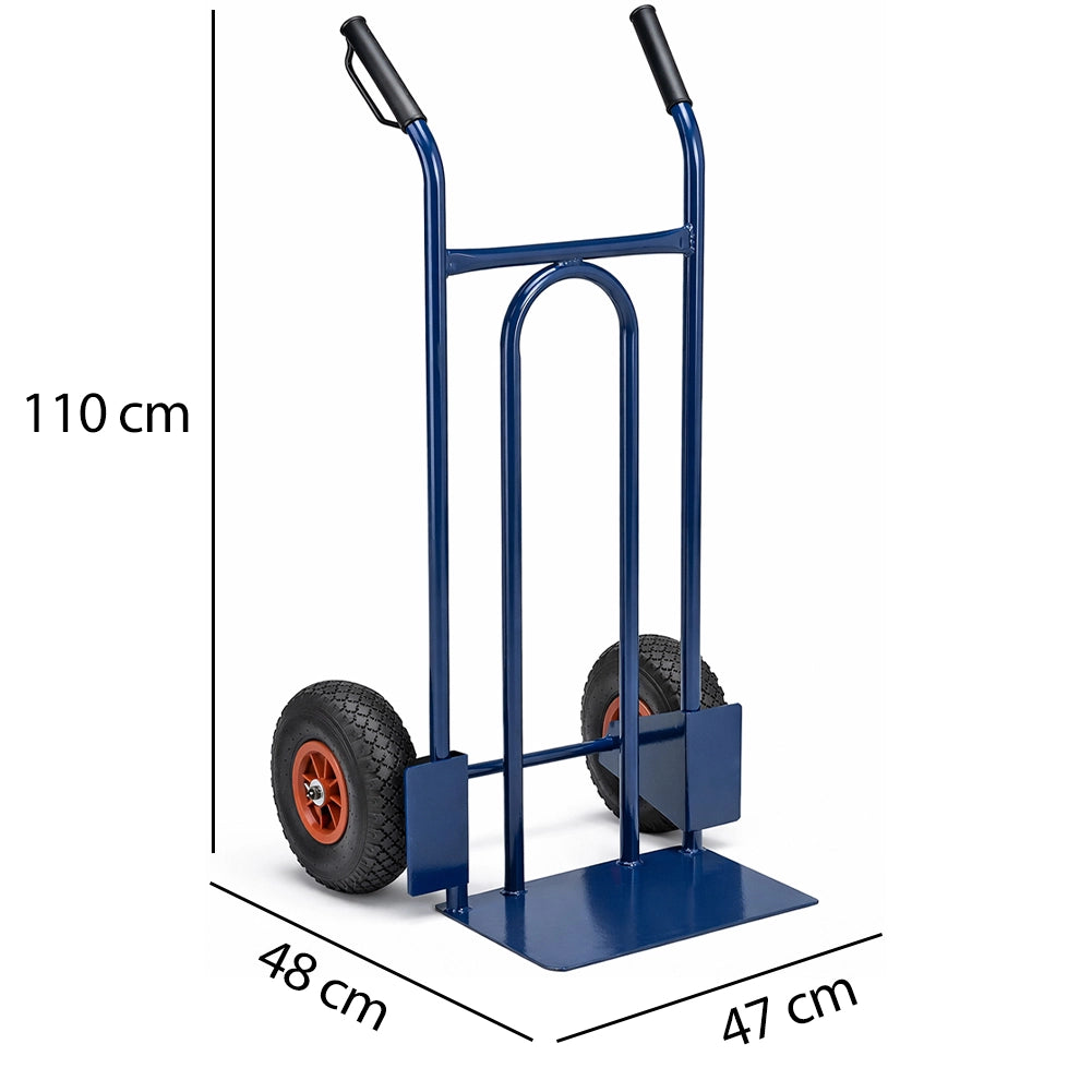 Carrello per Traporto Universale con Ruote Pneumatiche Portata 200kg Ergonomico