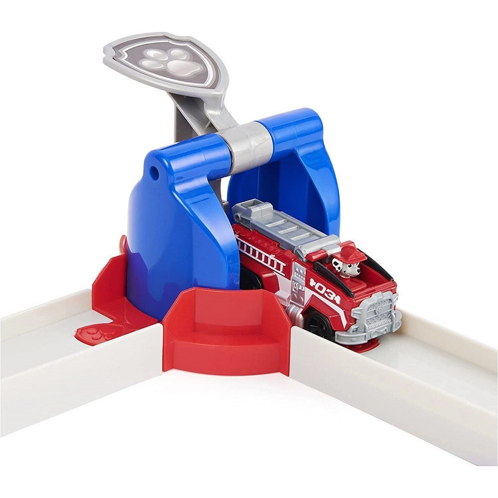 Trade Shop - Pista Macchinine Total City Rescue Con Veicolo Di Marshall Paw Patrol Giocattoli -