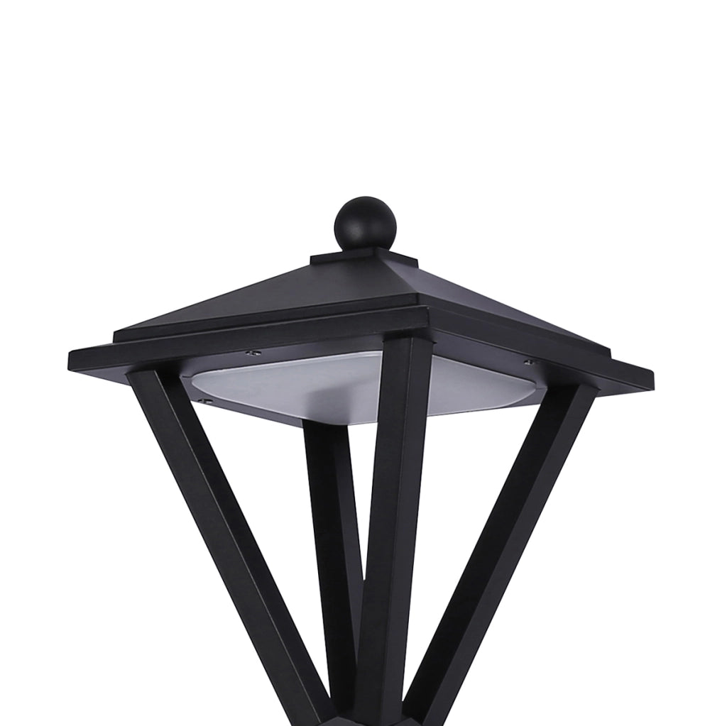 Applique esterna conica LED 15W 3000K nera IP54 Italux
