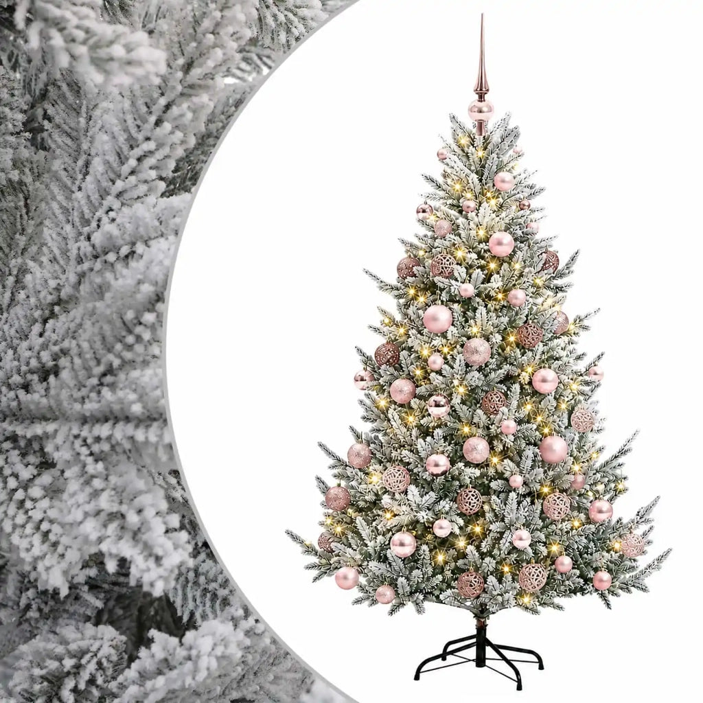 Albero di Natale artificiale con palline 180 cm 300 LED 3466690