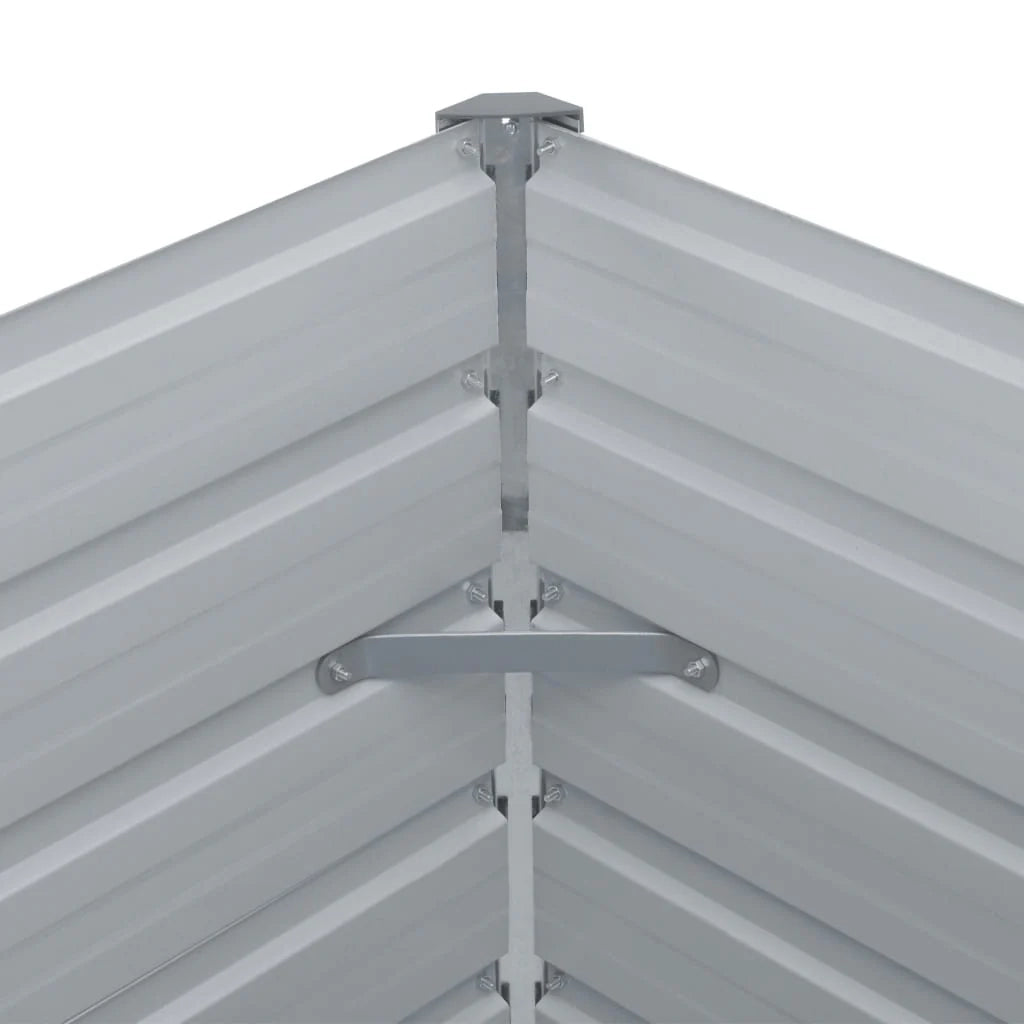 Fioriera 100 x 100 x 45 cm acciaio zincato antracite 02_0000783