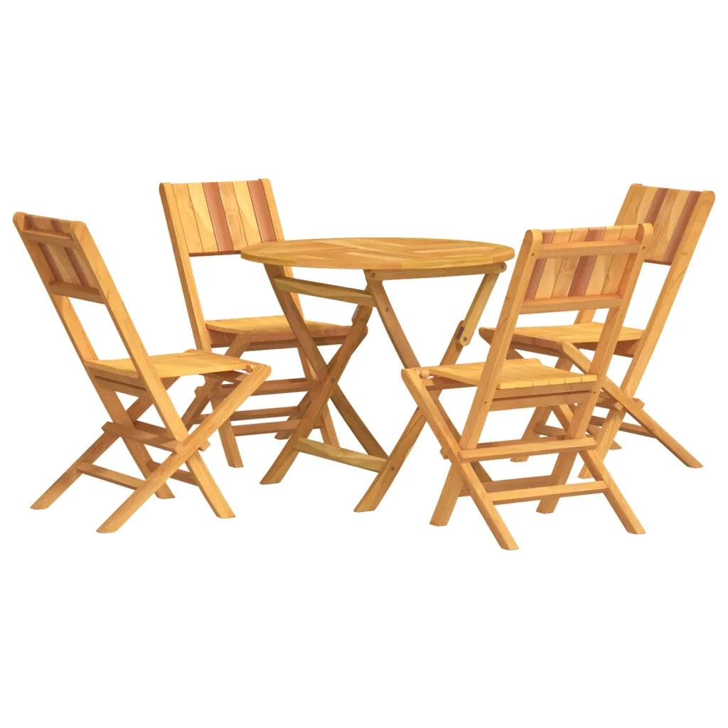 Set da Pranzo per Giardino 5 pz in Legno Massello di Teakcod mxl 125076