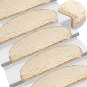 Tappetini per Scale 15 pz Crema 65x25 cm cod mxl 65999
