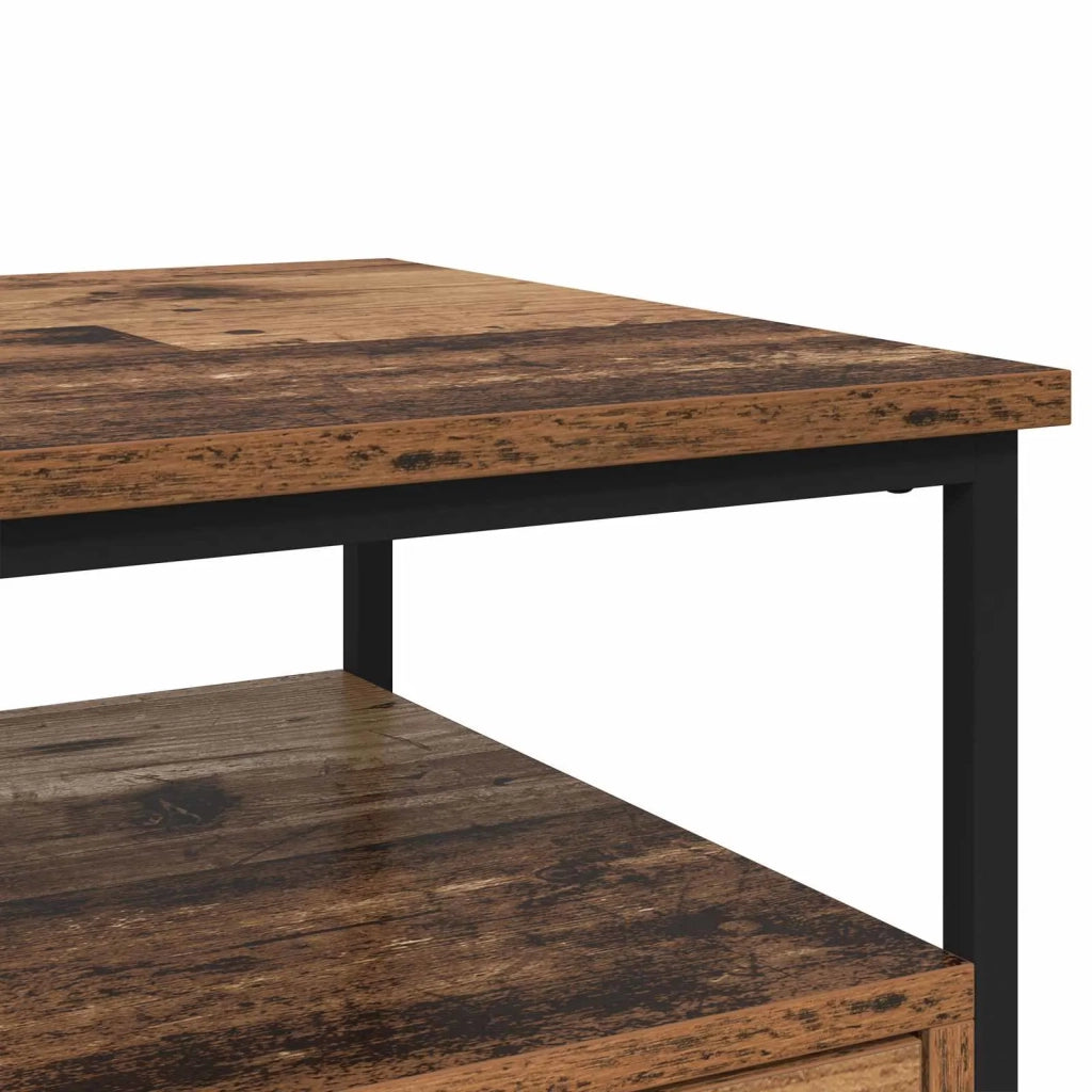 Comodino | Armadio da Notte | Mobiletto da notte con cassetto Legno vecchio 40 x 42 x 56 cm