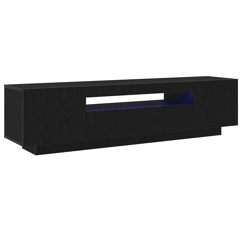 Mobile TV Nero 160 x 35 x 40 cm Legno multistrato 861103