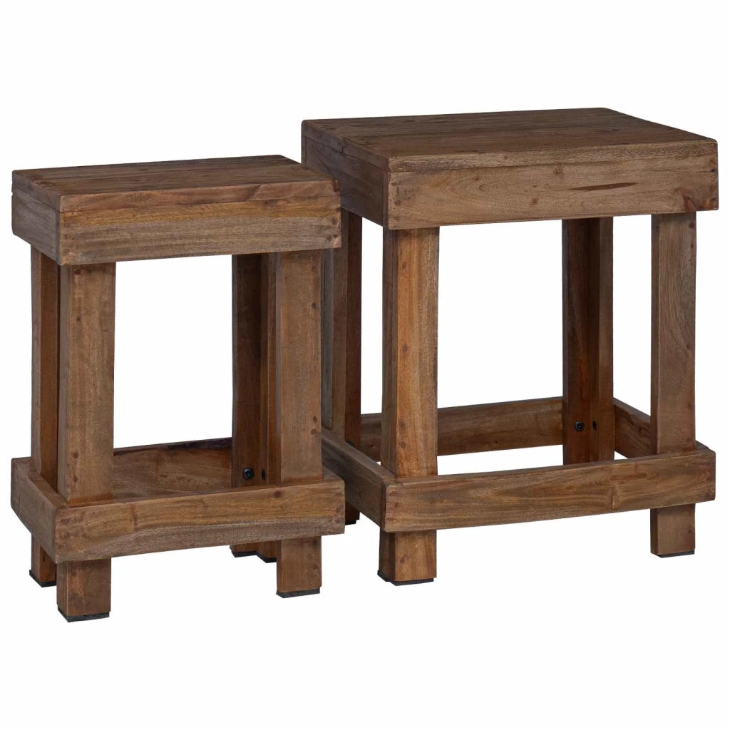 Supporto per piante 2 pcs Marrone 70 x 11 x 27 cm 42012383