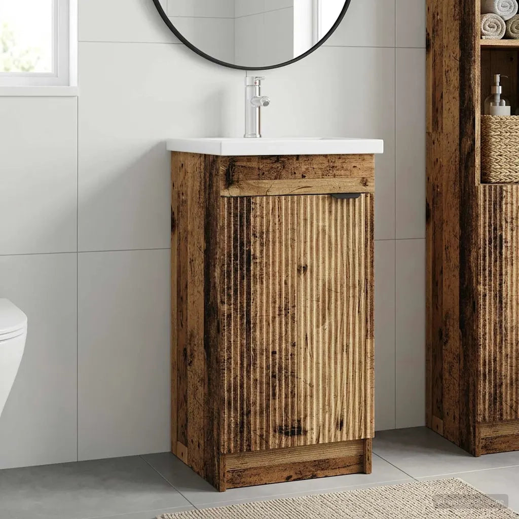 Mobile da bagno con lavabo Legno antico 42 x 40 x 84,5 cm 890092