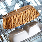 Mand multifunzionale, adatto per hotel e ristorazione, ovoidale, ca. 25,5 x 19 x 8 cm, fibra sintetica, Edizione, beige chiaro