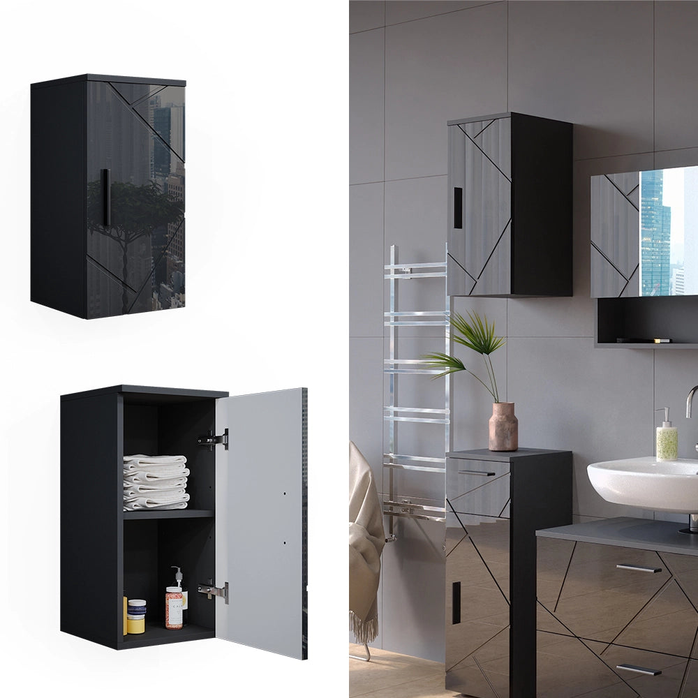 Mobile bagno Irma Antracite lucido 30 x 59 cm Vicco