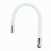 Trade Shop - Canna Ricambio Tubo Flessibile Per Rubinetto Lavello Da Cucina Bianco 50cm 87505 -