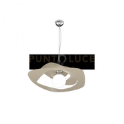 WARPED SOSPENSIONE D.50 CM. 1 LUCE SABBIA 1157-S50-SA
