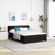 Letto a molle con materasso Nero 160 x 200 cm Velluto 3340450
