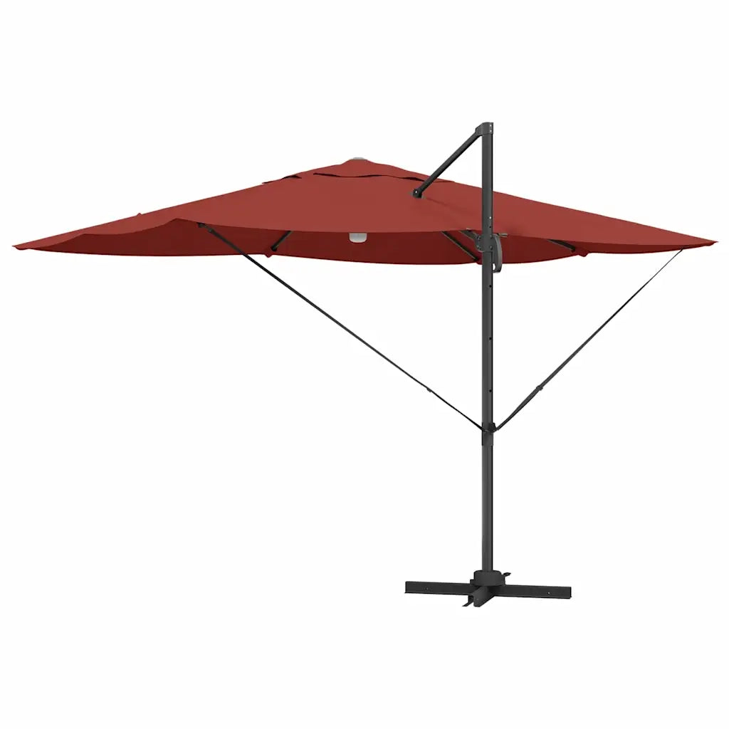 Ombrellone Terracotta 351 x 250 x 253 cm Poliestere e Alluminio 42003366