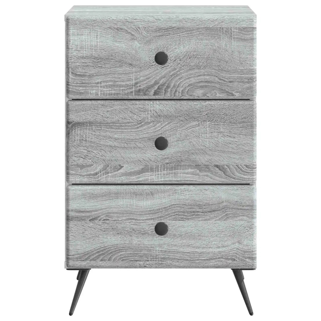 Armadio da Notte Grigio Sonoma 43 x 41 x 66,5 cm 895481