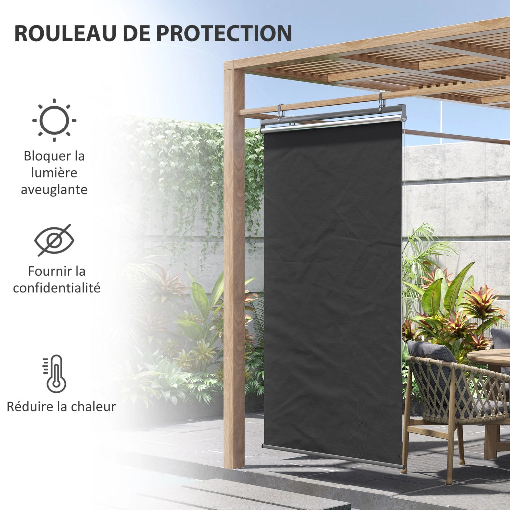 Tenda da esterno verticale manuale ¨C zephmum ¨C grigio scuro