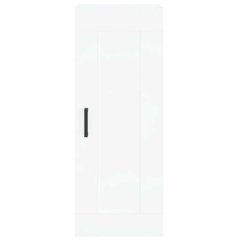 Buffet credenza cassettiera mobiletto mobile contenitore organizer per cucina soggiorno salotto alto 34,5 x 34 x 180 cm legno ingegnerizzato bianco 02_0032303