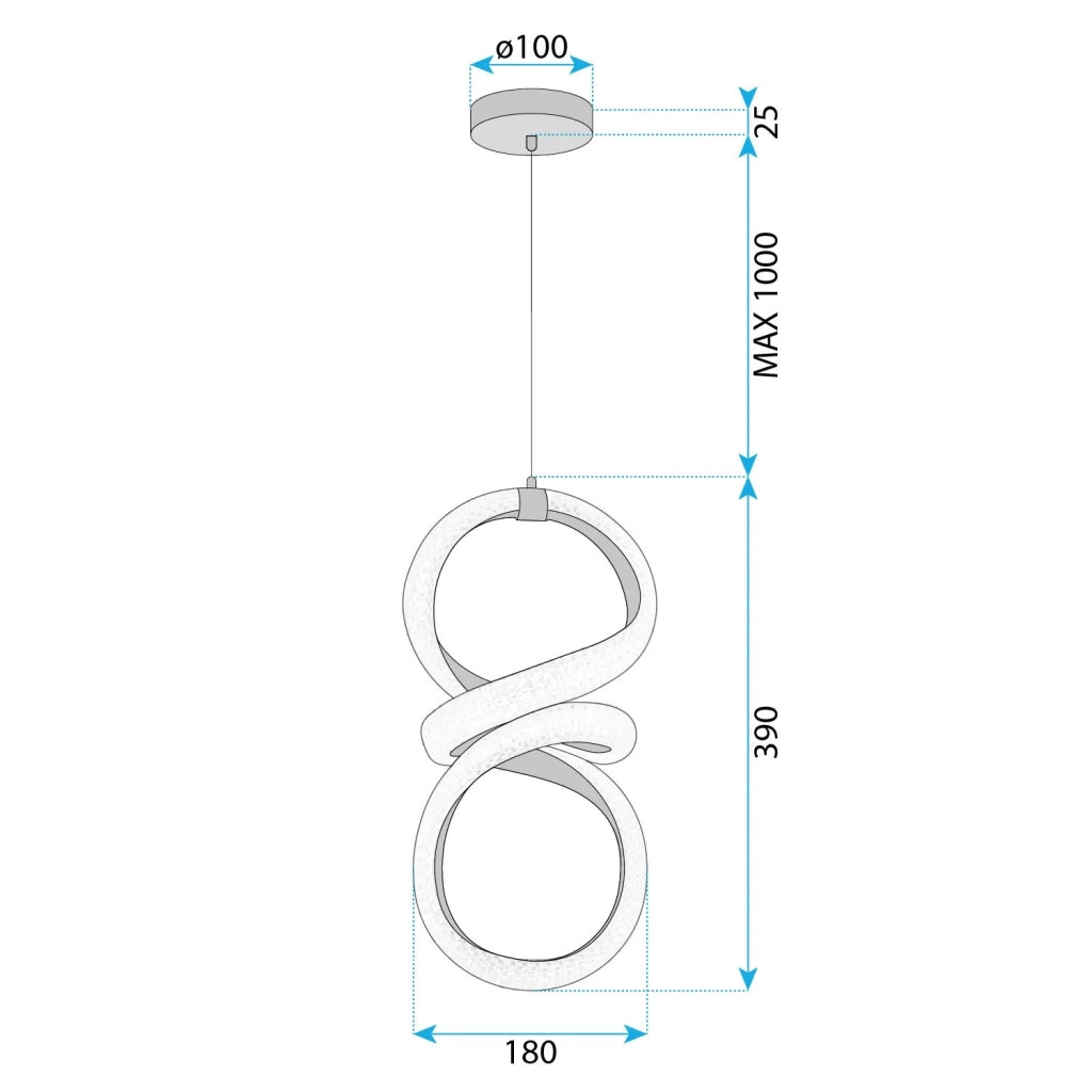 Lampada A Sospensione Led G070-cp Gold