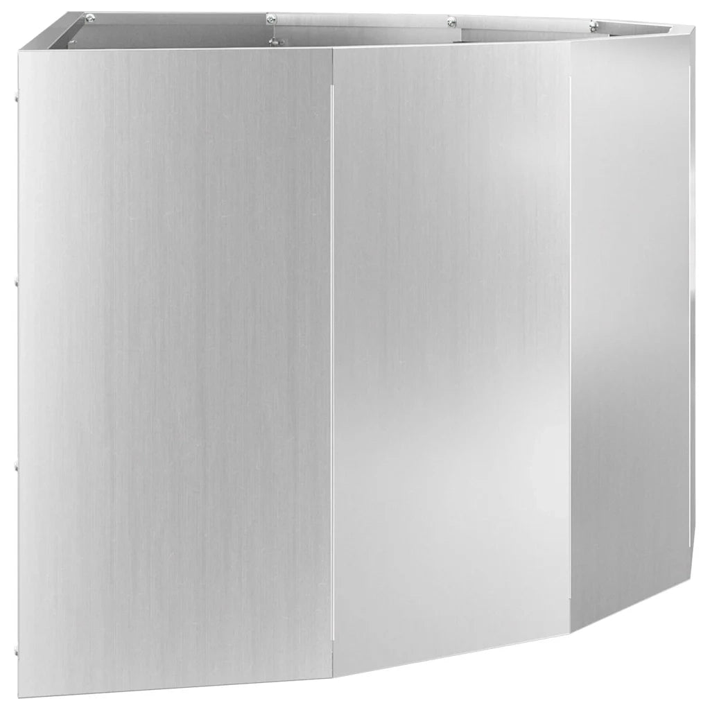 Fioriera | Cassetta per fiori | Vaso Argento 90 x 45 x 35 cm Acciaio zincato
