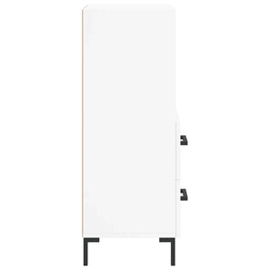 Credenza Bianca 34,5x34x90 cm in Legno Multistrato 828668