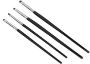 Set di pennelli per ombretto - 4 pezzi - Materiale morbido - Volume capillare - Pennelli per trucco - Ideali per dettagli di ombretto - Pennelli per trucco

Dettagli tecnici:
- 4 pezzi
- Materiale morbido
- Volume capillare