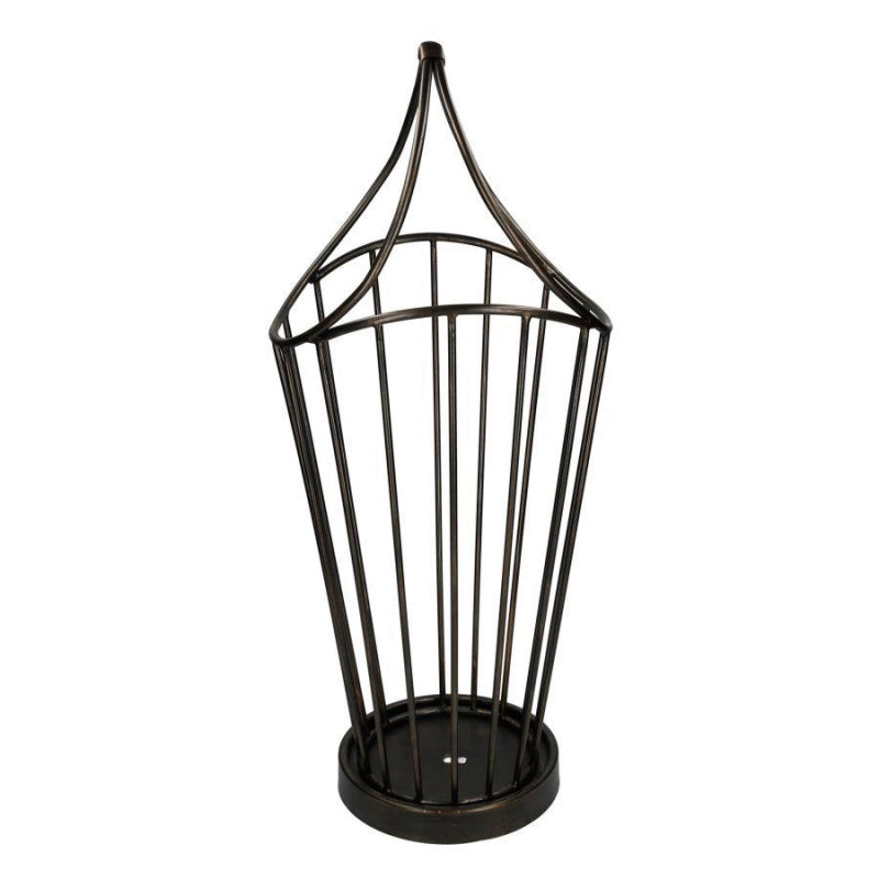 Portaombrelli metallo bronzo scuro tondo cm 32x30h52/70