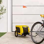 Rimorchio da Bici per Animali Giallo e Nero Oxford e Ferro 93994