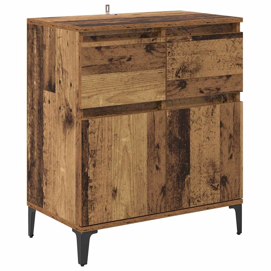 Credenza | Madia | Buffet da pranzo | Armadio da pranzo con cassetto Legno vecchio 60 x 35 x 70 cm