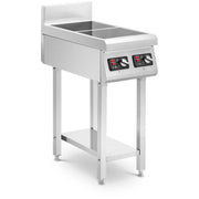 Piano cottura a induzione su gambe 2 x 20 cm 10 livelli di potenza timer acciaio inox 14_0008805
