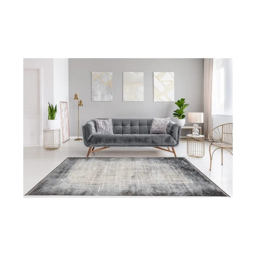 Tappeto 330x240cm, design E109E colore argento - Comfort ed eleganza per il tuo interno