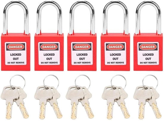 Blocco di Sicurezza Schokbestendig - Slot con Materiali Polimerici Rafforzati - Progettato per un Utilizzo Singolo - Codici Unici - Blocco di Sicurezza per Prevenzione di Incidenti
