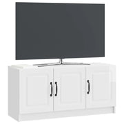 Mobile TV | Armadietto TV | Mobile Porta TV Bianco Lucido 99 x 34,5 x 47 cm Legno ingegnerizzato