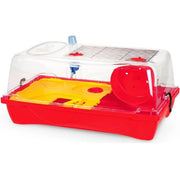 Trade Shop - Gabbia Roditori Con Doppia Sicurezza Abbeveratoio Ruota Gioco 58 X 22 X 31 Cm -
