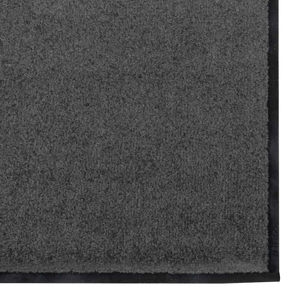 Zerbino d'ingresso moderno rettangolare per interni/esterni 120 x 300 cm resistente antiscivolo in poliammide nero 02_0057927
