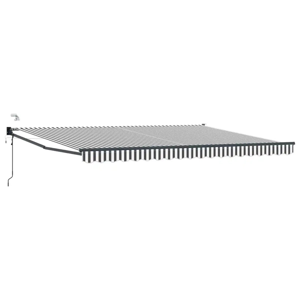 Tettuccio Elettrico Retrattile Antracite e Bianco 4 x 2 m 3419747