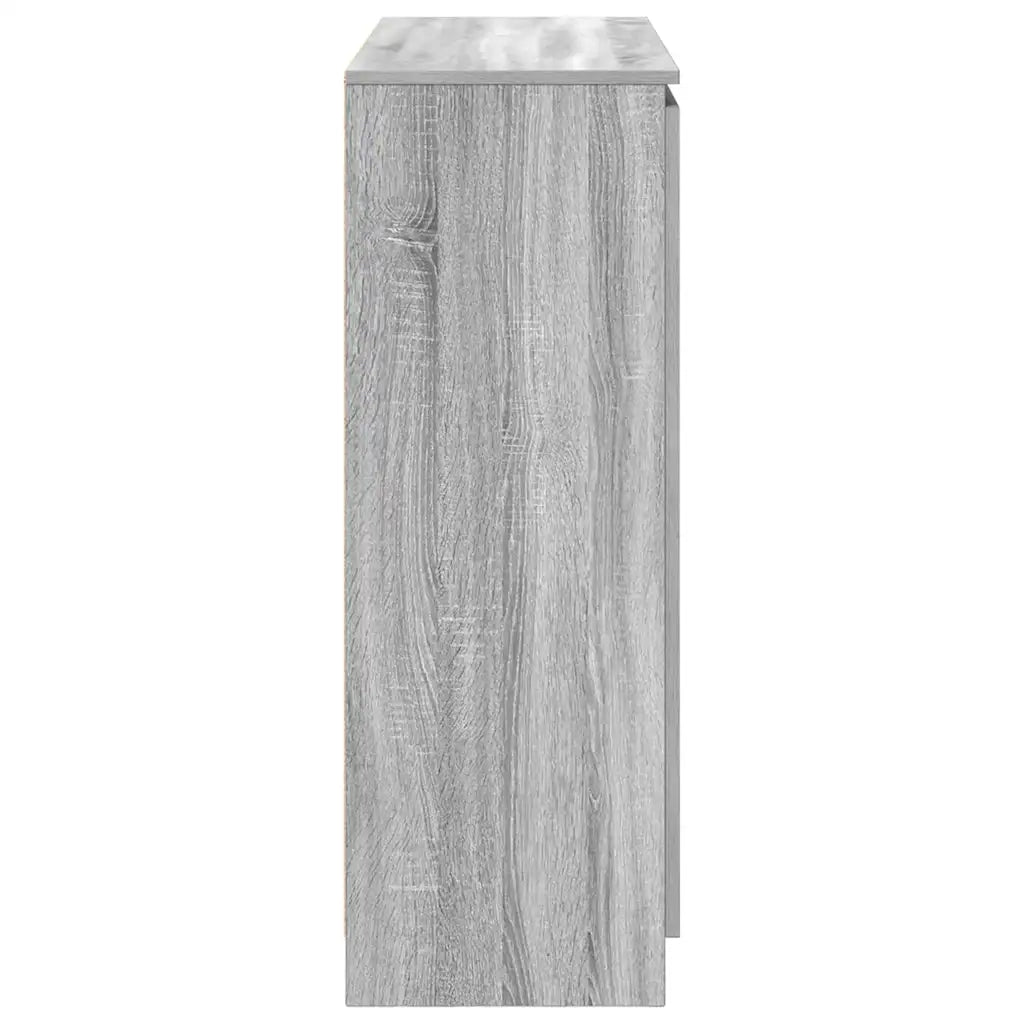 Credenza con Cassetti-Buffet-Armadio da cucina Grigio Sonoma 100,5x35x98,5 cm Truciolato