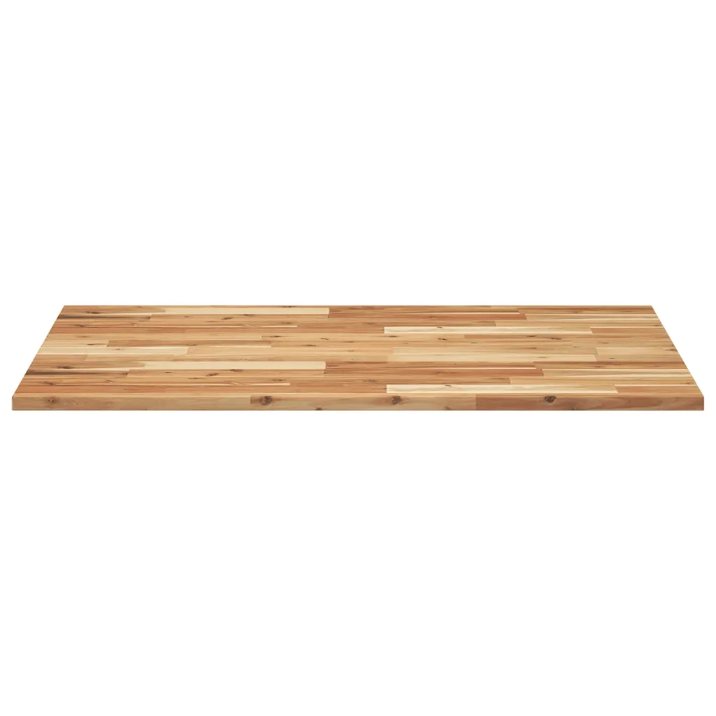Piano Tavolo | Superficie Tavolo | Piano Scrivania Rettangolare 80x70x2cm in Legno Massello di Acacia