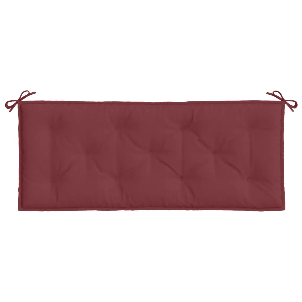 Cuscino Panca Giardino Rosso Vino MÃ©lange 120x50x7cm Tessuto