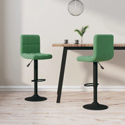 Sgabelli da Bar 2 pz Verde Scuro in Velluto cod mxl 55954