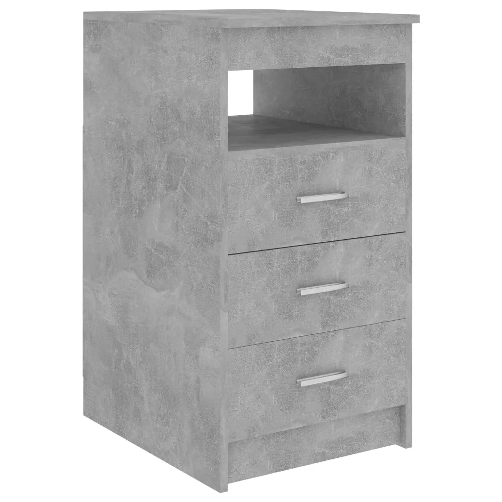 Scrivania | Tavolo da Ufficio Grigio Cemento 140x50x76 cm in Truciolato