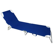 Set di 4 Lettini Acciaio Royal Blu 188x58x24