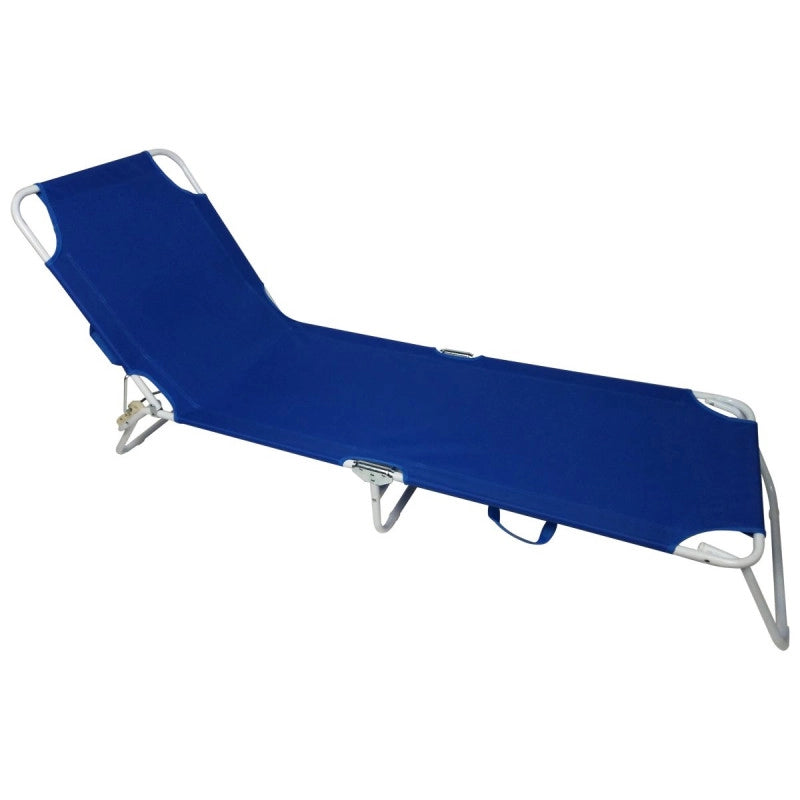 Set di 4 Lettini Acciaio Royal Blu 188x58x24