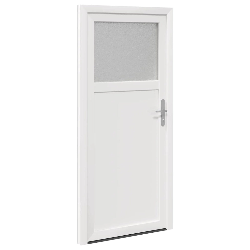 Porta d'ingresso laterale Bianco 98 x 198 cm PVC